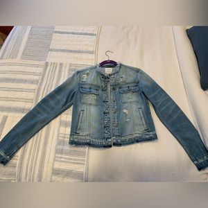 Distressed jean jacket. Never worn!